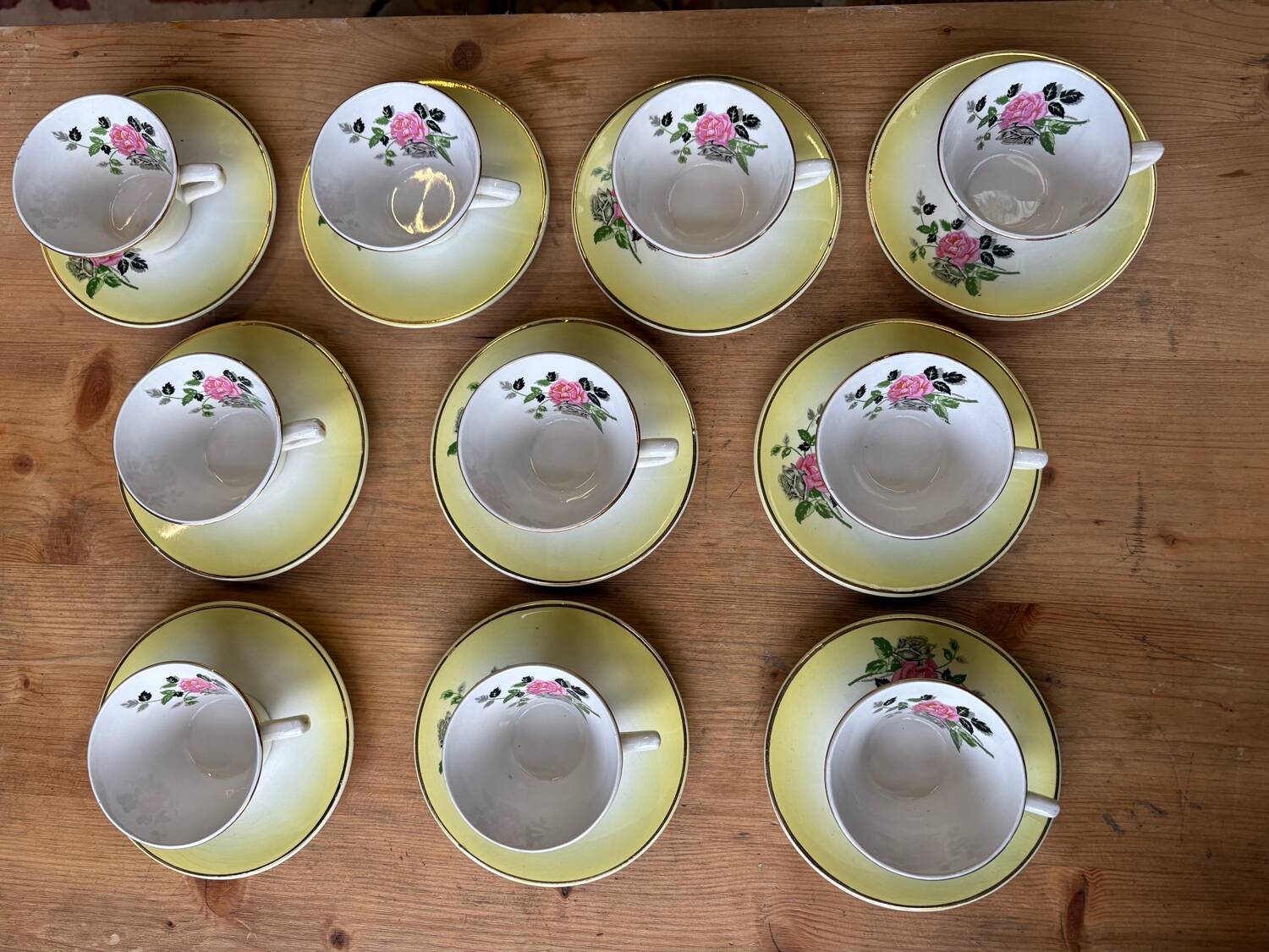 Vintage coffee service Sarreguemines "Bernard"