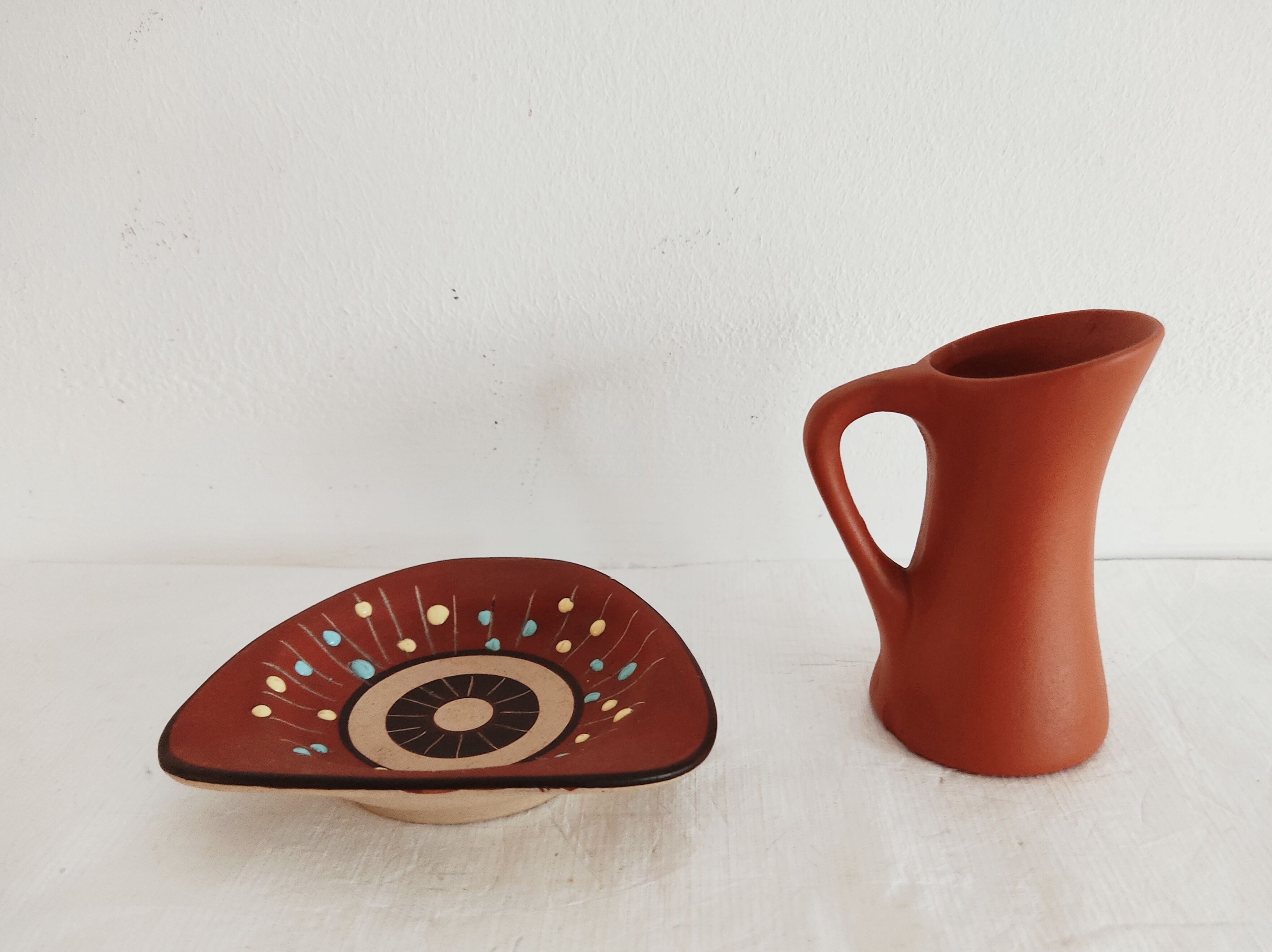 West Germany vintage cup and mini pitcher