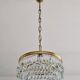 Small Hollywood Regency chandelier with miniature drops, Austria 1940.