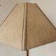 Scandinavian floor lamp 1960, wood and brass