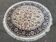 Tapis persan rond en laine fait main