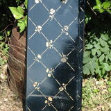 old fire screen in decoré steel 1900