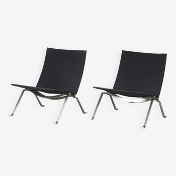 Fauteuils PK22 par Poul Kjaerholm pour Fritz Hansen, Danemark, 2010