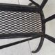 Iron side table with magazine rack