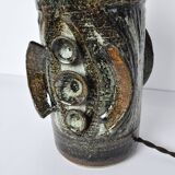 Ceramic Table lamp with a sculpturel abstract expression