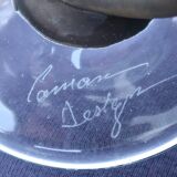 Pair of blown glass vases signed, 90s