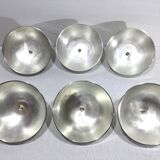 Set of silver-plated serving dishes and bells
