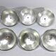 Set of silver-plated serving dishes and bells