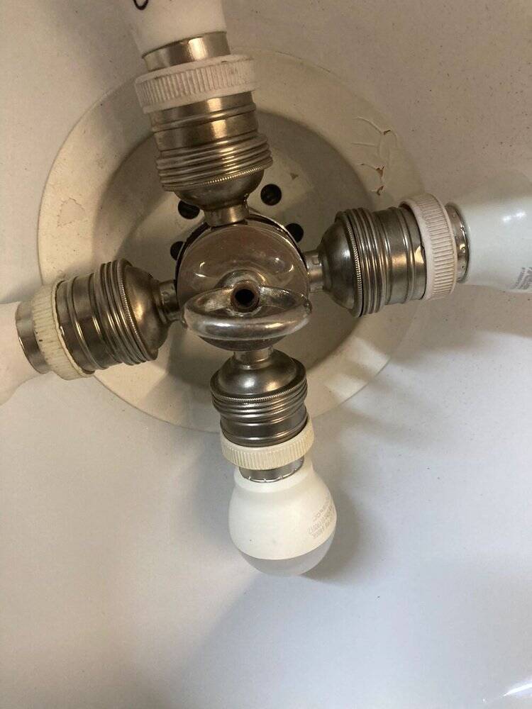 Opaline glass pendant lamp for recycled kitchen counter, vintage glass lampshade, 1960