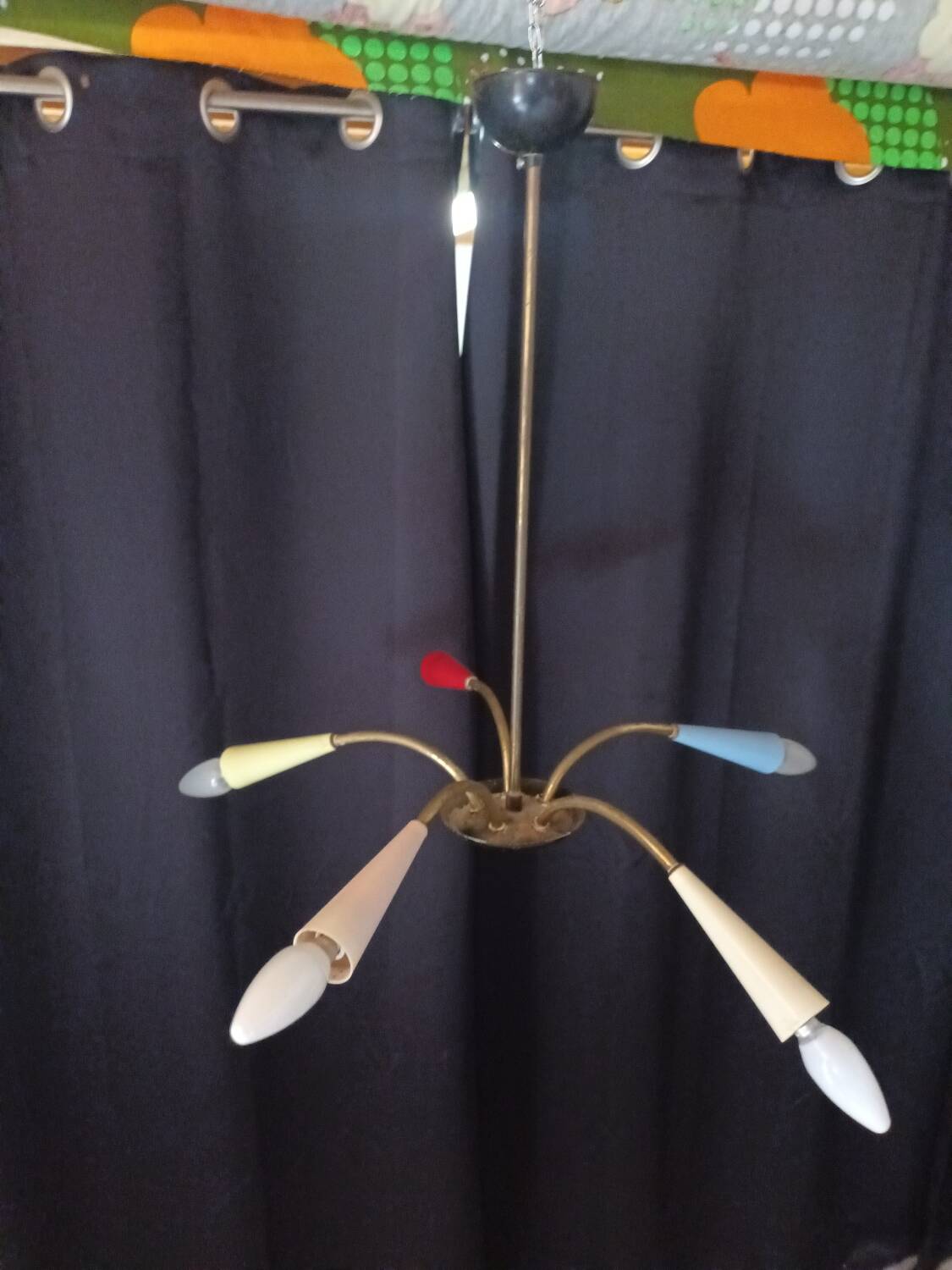 Mid-century spider chandelier