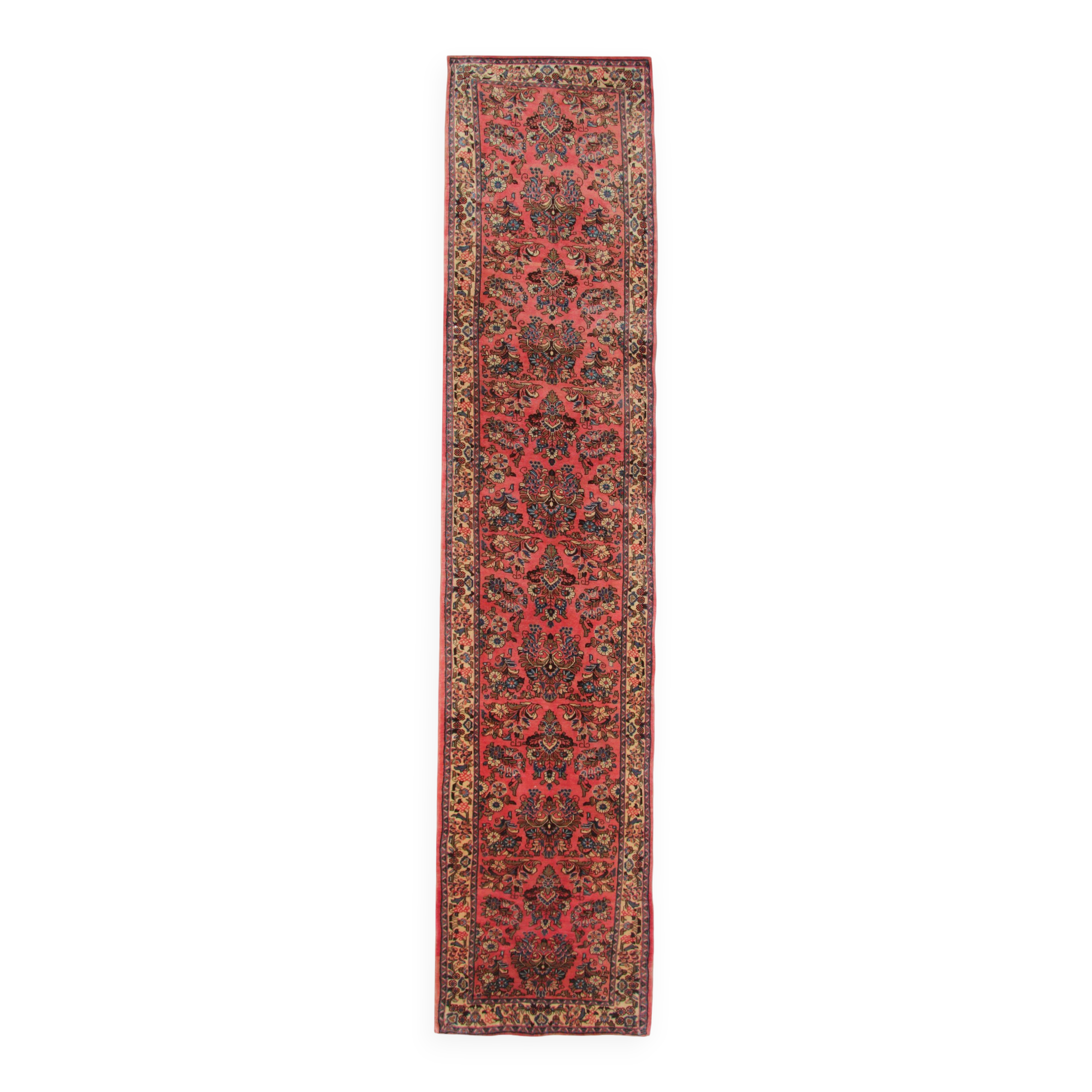 Wool Rugs Stair Runners, Red Arts Craft Runner Rug Handmade Oriental Carpet