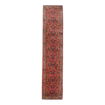 Wool Rugs Stair Runners, Red Arts Craft Runner Rug Handmade Oriental Carpet