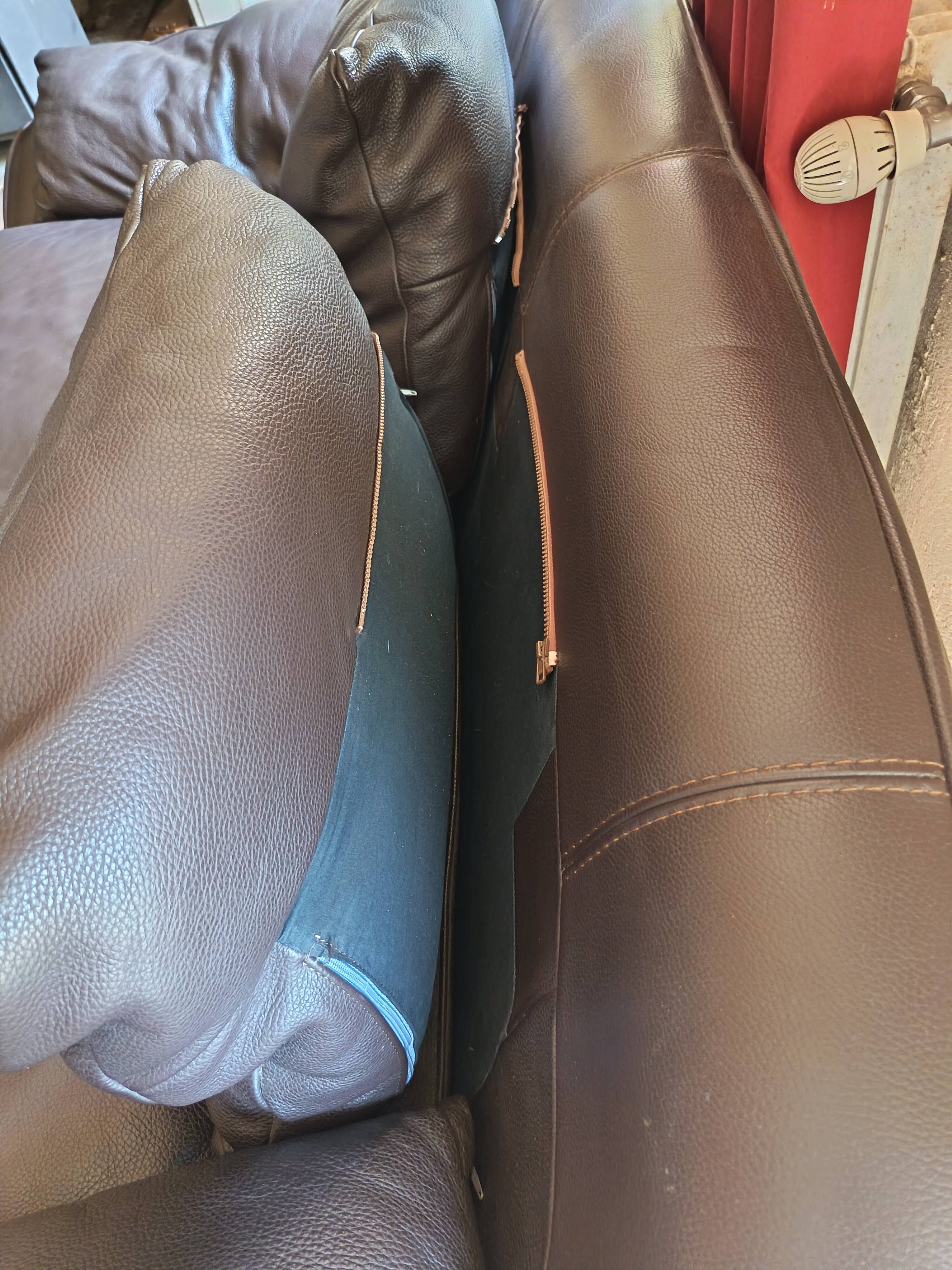 Leather sofa model "Narguilé" Tre erre S.P.A.