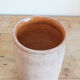 Ancien pot à graisse ou à miel en terre vernissée ocre
