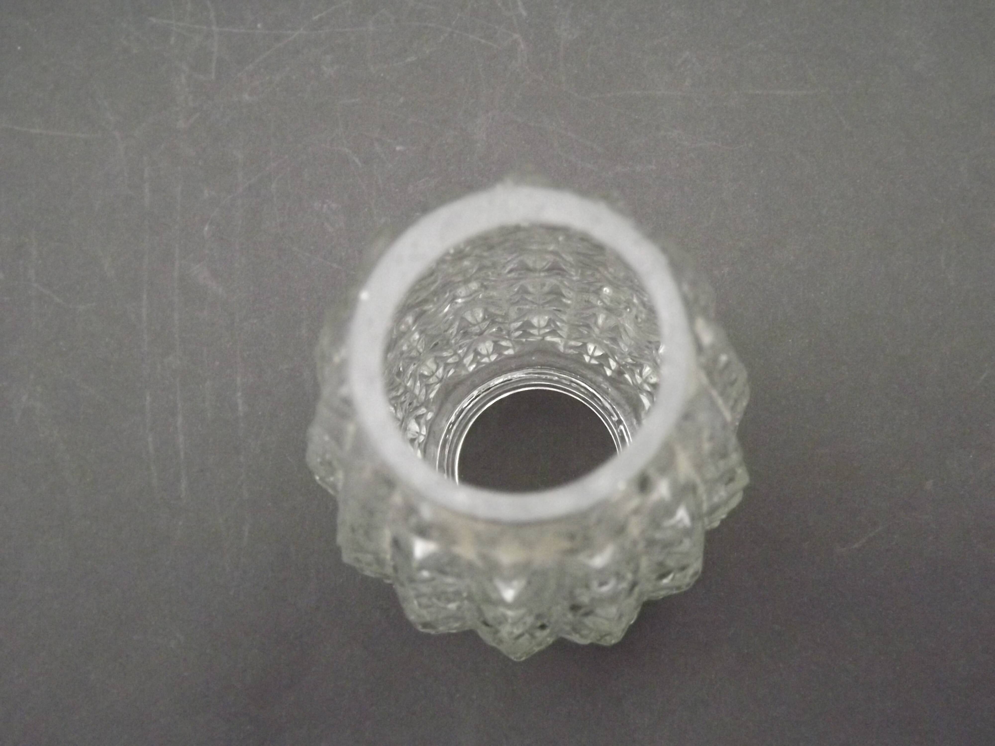 Pair of Vintage Cut Glass Retro Replacement Shades for Chandeliers/Wall Lights