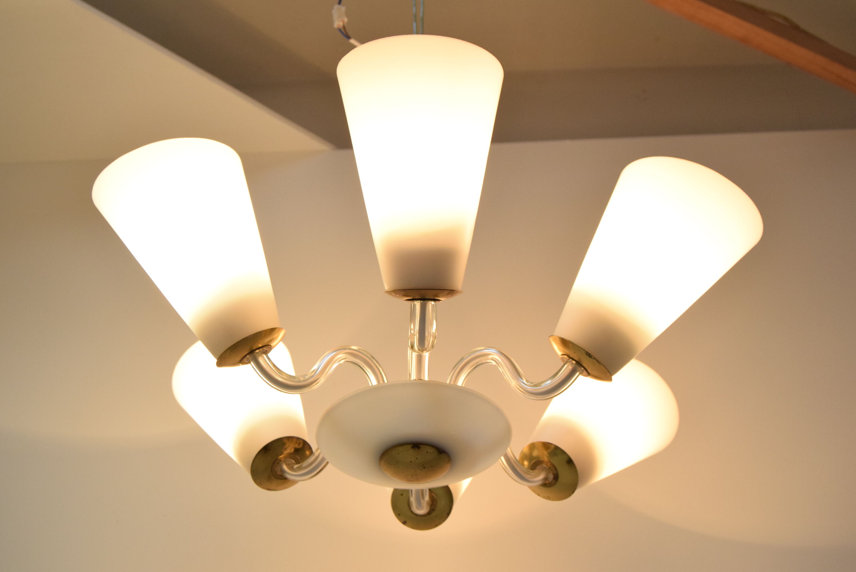 Mid-century Chandelier/kamenicky Senov,1960's.