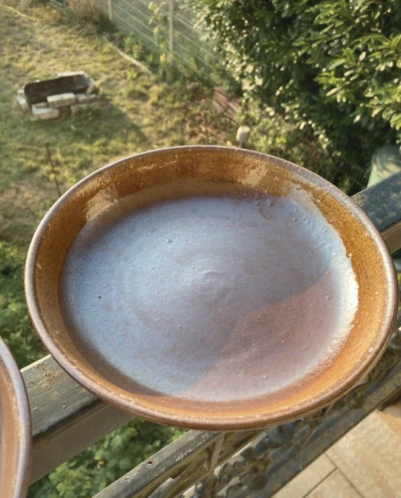 Organic earthenware deep plates from Gré du Marais, France.