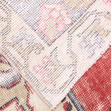 4x7 madallion faded oushak rug, 220x132cm