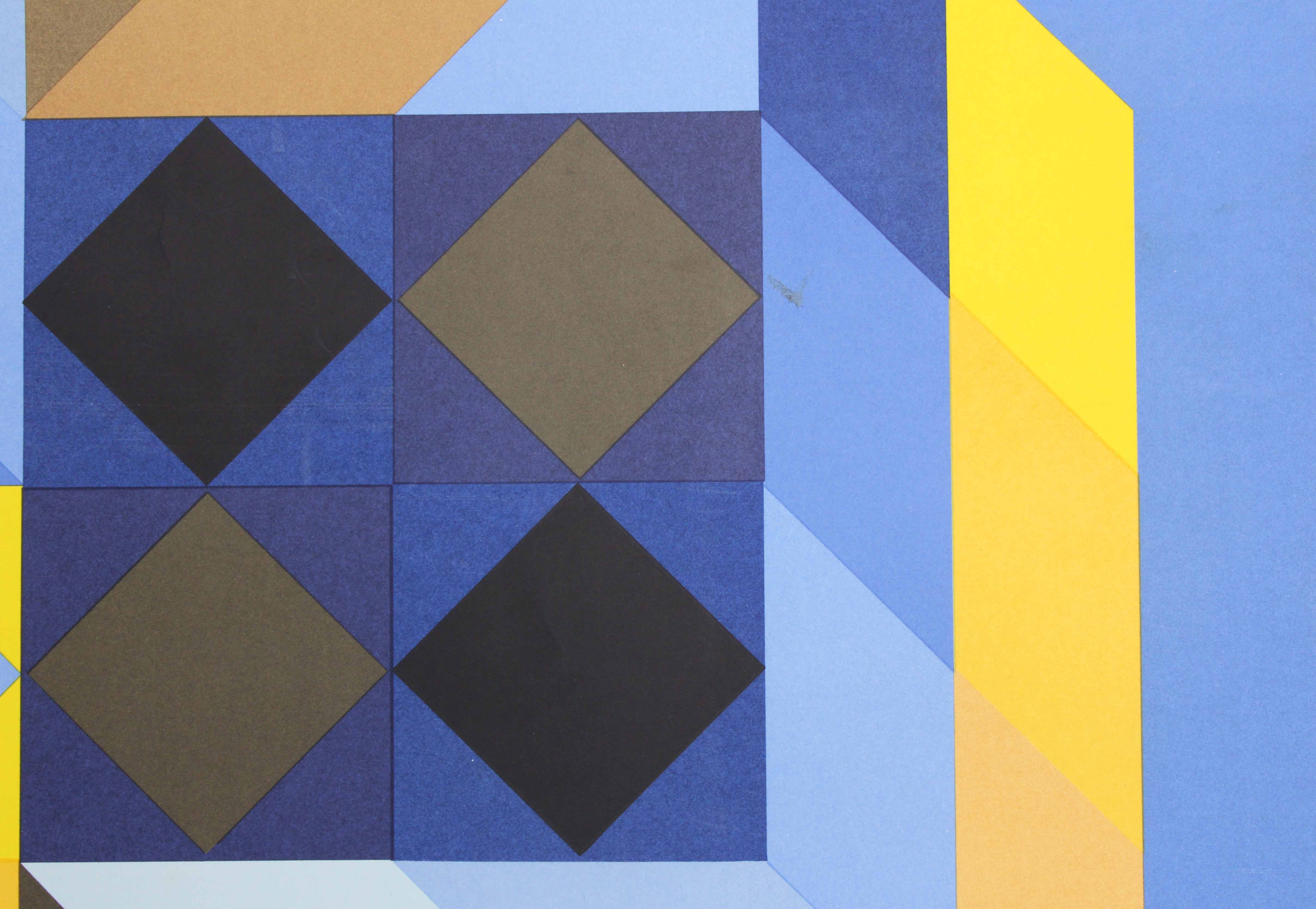 "tridimor" silkscreen by Victor Vasarely 1969