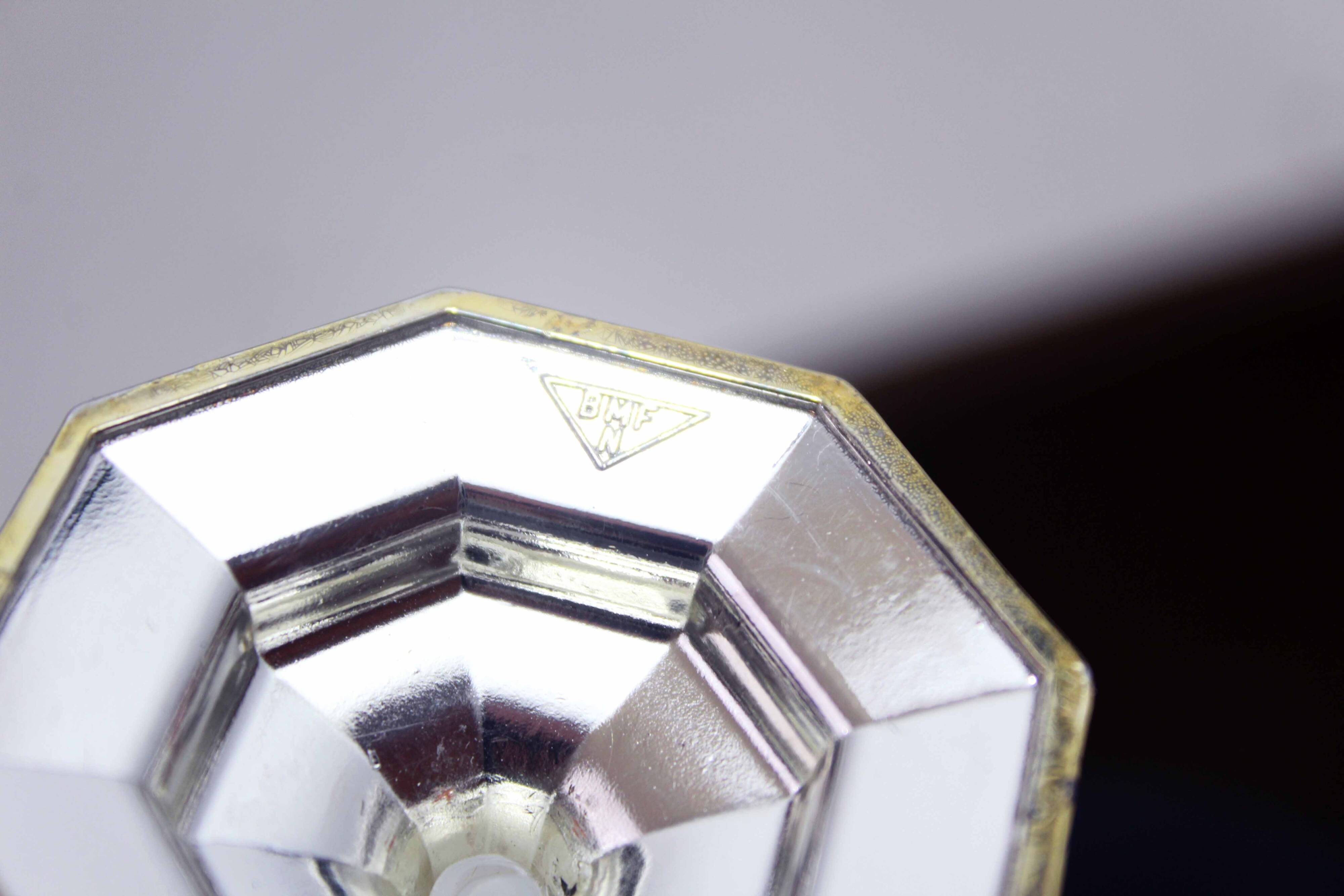 BMF silver metal soliflore vase