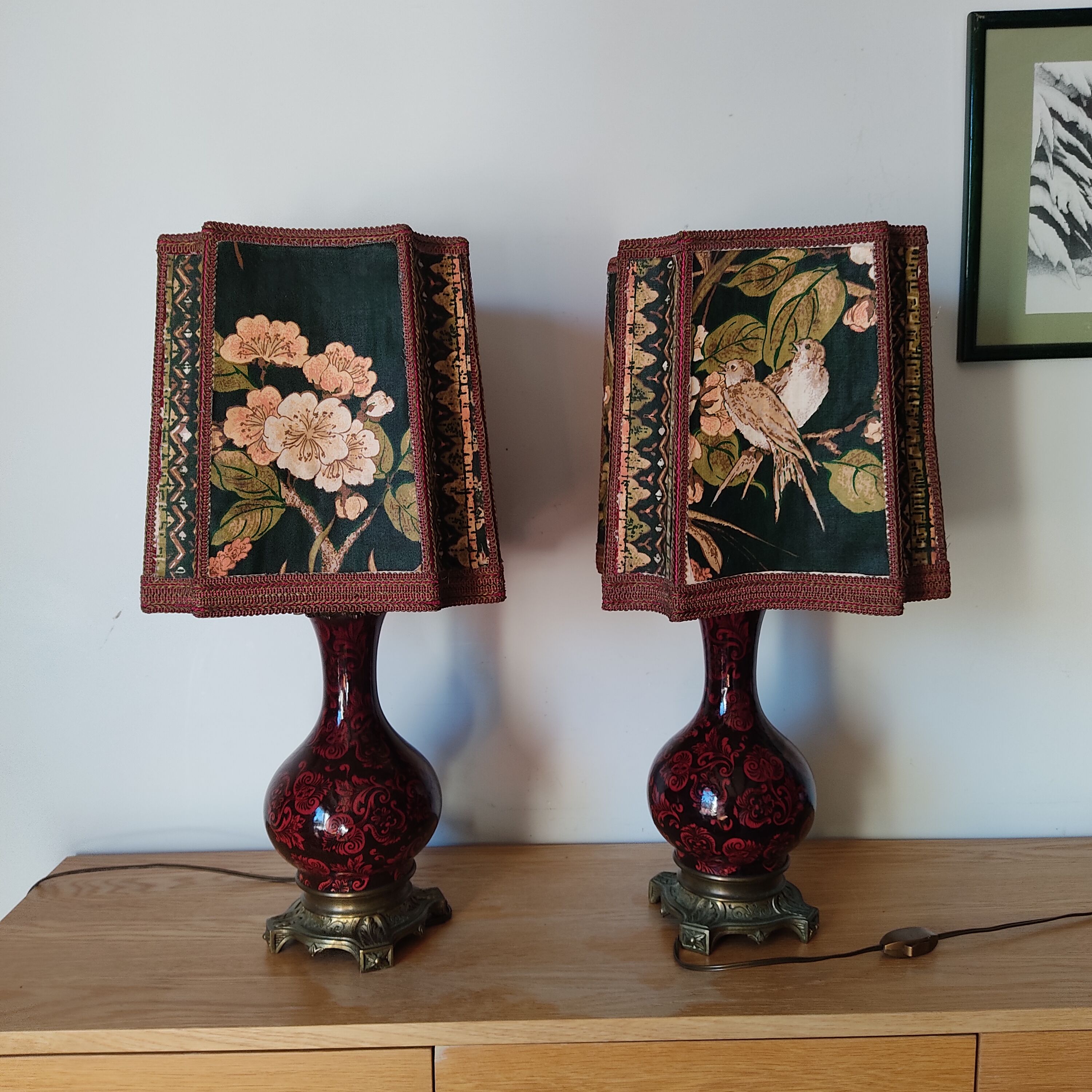 Paire de lampes Napoléon III