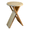 Foldable solid pine stool design Adrian Reed, model "suzy"