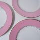 6 flat plates the pink and gold Amandinoise Saint Amand