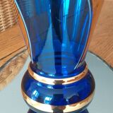 Blue and gold boom vase