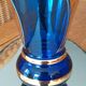 Vase boom bleu et or