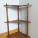 Hanging corner wall shelf