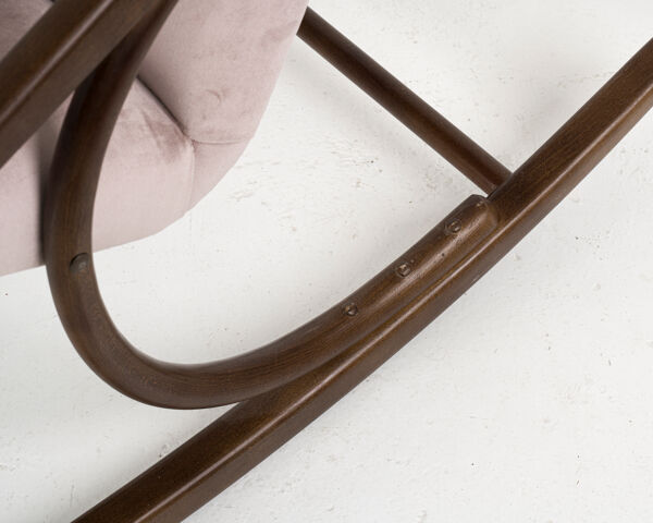 Rocking chair en bois courbé de TON, années 1960
