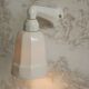 Français antique art déco style porcelaine blanche applique murale simple et ombre
