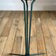 Brutalist stool design in wood and iron 70s