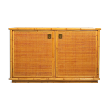Wicker and bamboo buffet 1970