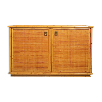 Buffet osier et bambou  1970