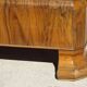 Antique walnut and walnut burl chest of drawers.