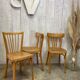 3 chaises Baumann dépareillées