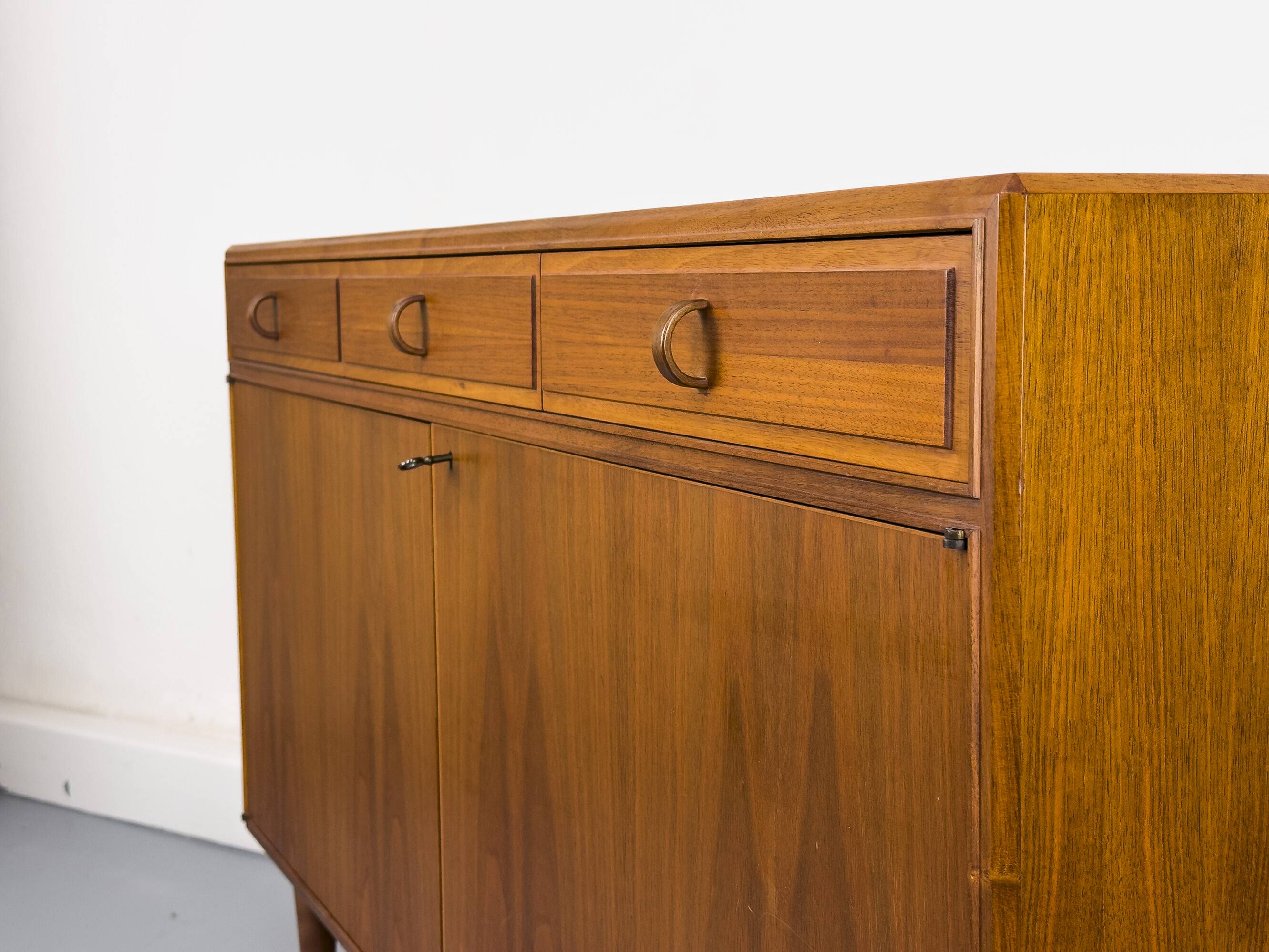 Walnut Sideboard with Drawers by Bertil Fridhagen for Bodafors, 1961