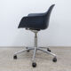 CRASSEVIG Pola Round chair with grey wheels