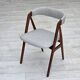 Années 1960, design danois par Th.Harlev, modèle 205, ensemble de 4 chaises rembourrées