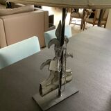 Lampe ancienne avec son abat jour