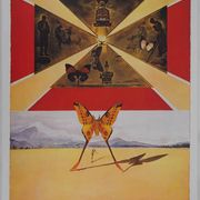 Salvador Dali: Roussillon, SNCF (Butterfly Suite small model), signed original lithograph.