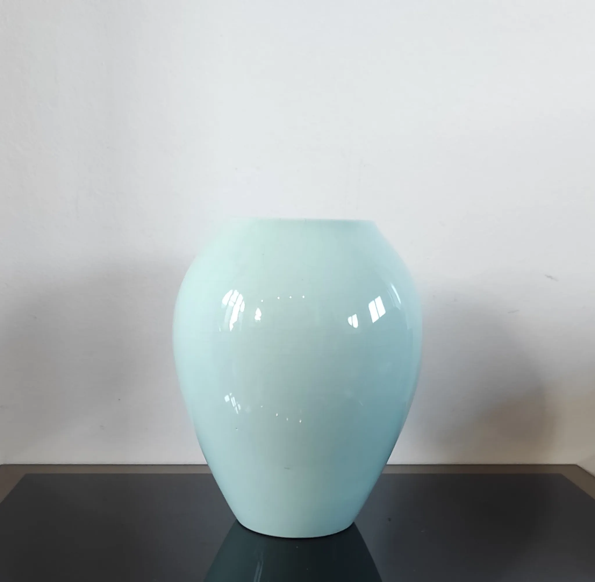 Vintage glazed ceramic vase