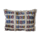 Vintage Berber cushion white and blue