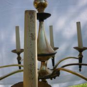 Lustre Empire en bronze et laiton doré