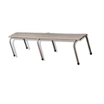 Banc d'école relooké mauve clair 1970 taille adulte
