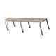 Light purple revamped school bench 1970 adult size