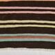 Tapis Kilim à rayures marron et beige