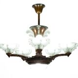 Lustre art déco ezan 6 feux