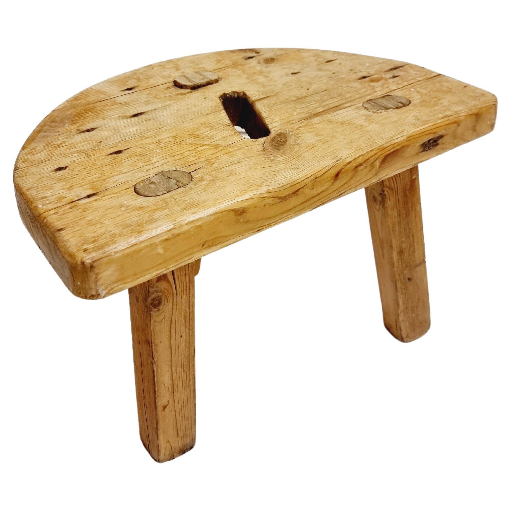 Allmoge stool/Swedish craftsmanship, dated 1948